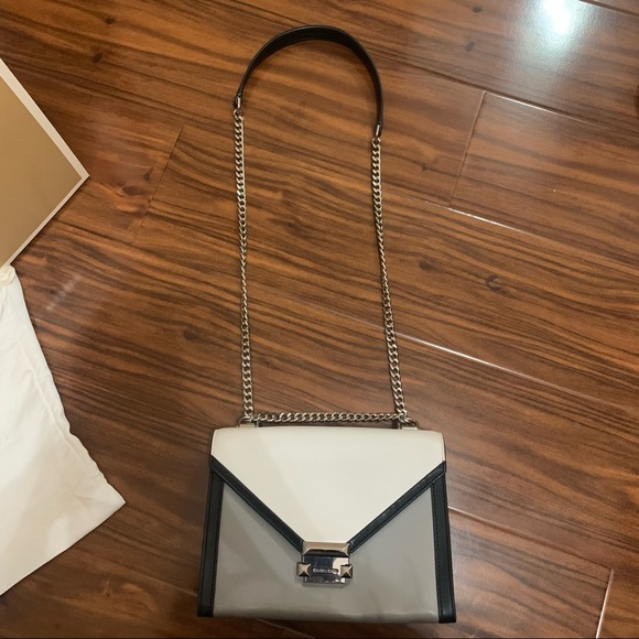 Michael Kors Whitney Large Tri-Color Leather Convertible Shoulder Bag - Picture 8 of 11